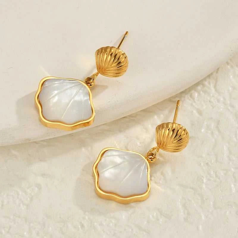 Kissmoon Stainless Steel Trendy Simple Shell Necklace Earing Ring for Women Girl Weeding Party Brithday Jewelry Set Gifts The jack market .AU The jack market .AU Jewellery & Chains $ 48 200001033:361180#necklace