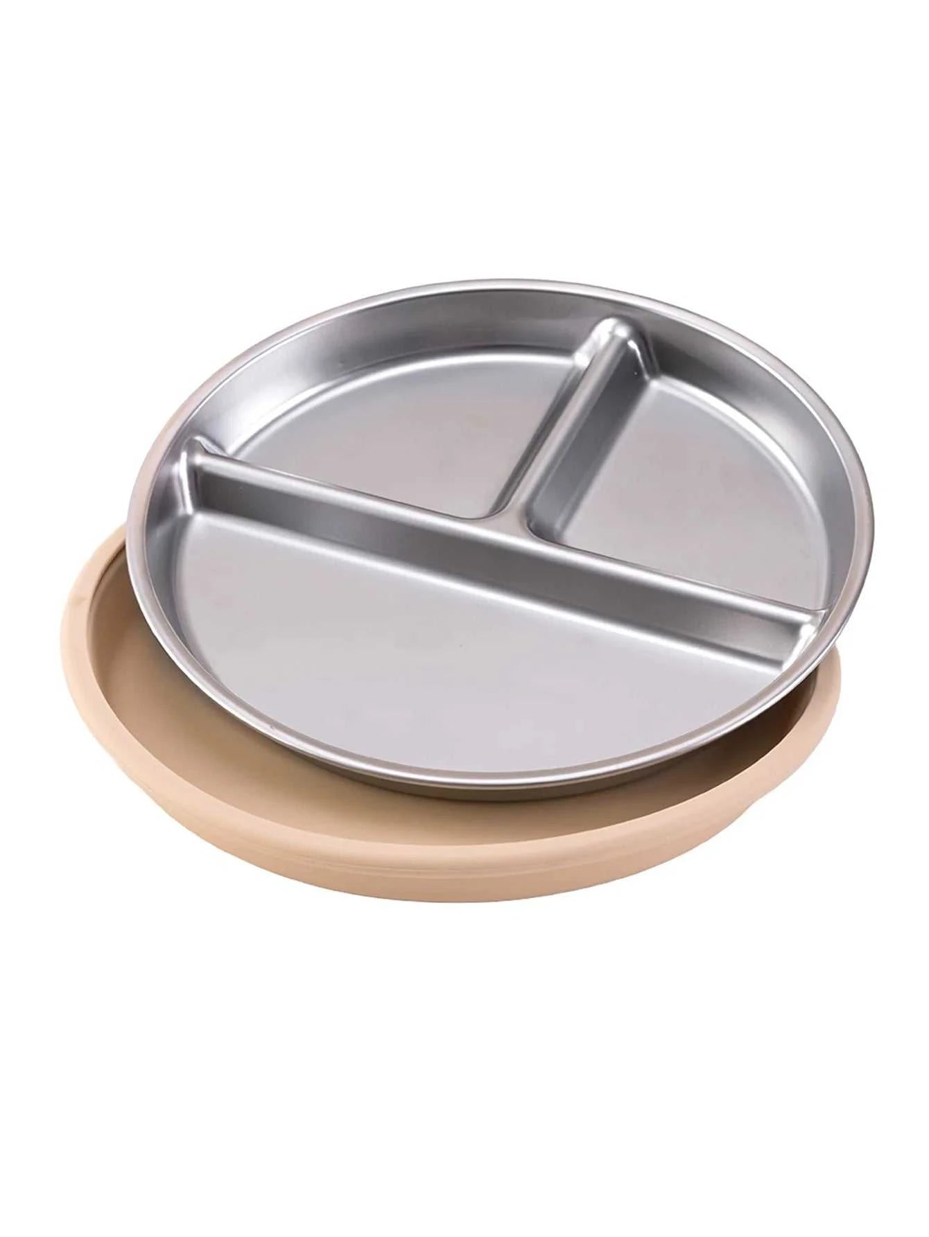 Color Kids 1PCS Stainless Steel Plate Detachable Suction Dishes Baby Feeding Sucker Bowl Food Grade Silicone Food Tray Tableware The jack market .AU The jack market .AU Mum & Kids: Essential Products for Every Family $ 29 14:496#55-sage