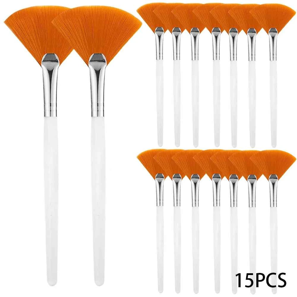 3/9 Pieces Facial Fan Mask Brushes Soft Mask Brush Applicator Esthetician Facial Mask Brushes For Women Girls Cosmetic Tools