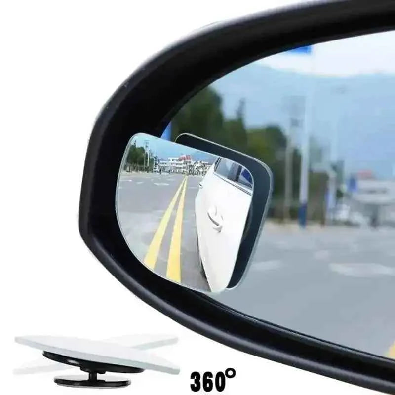 Car Rearview Mirror 360 ° Adjustable Wide-angle Reversing Assist Blind Spot Mirror Novice Parking Observation Practical Car Tool