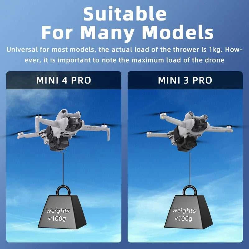 BRDRC Airdrop System for DJI Mini 4K/Mini 4 Pro/Air 3/Mini 3 Pro/Mavic 3/Mavic Pro Drone Thrower Fishing Life Rescue Send Gift The jack market .AU The jack market .AU Drones $ 72 14:200006151#500m distance