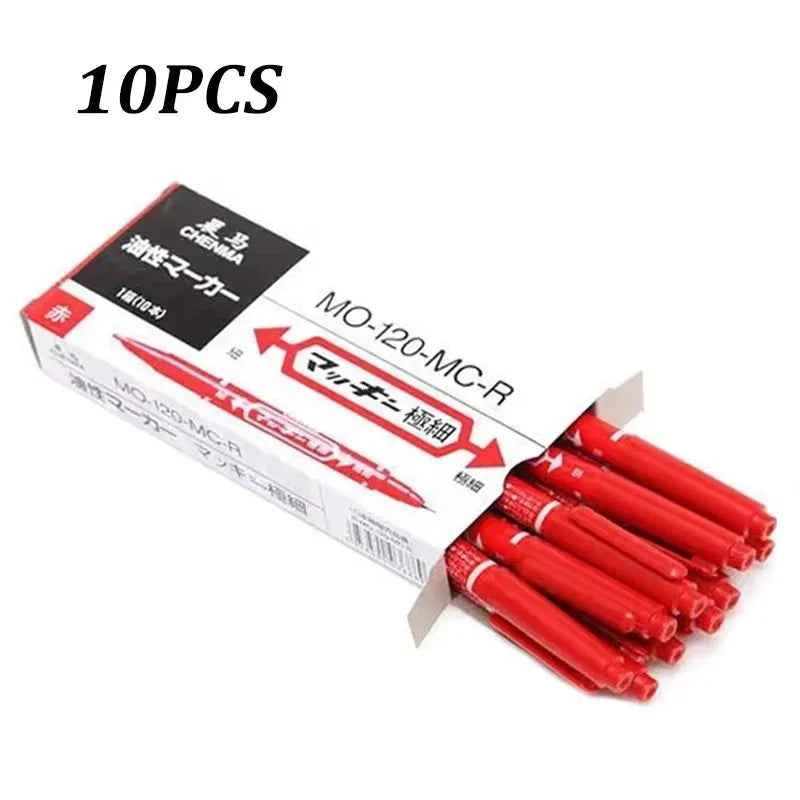 10/5pcs Dual-Tip Tattoo Skin Markers Pen Ink Waterproof Marker Pen Tattoo Supply for Permanent Makeup Life Office Supplies