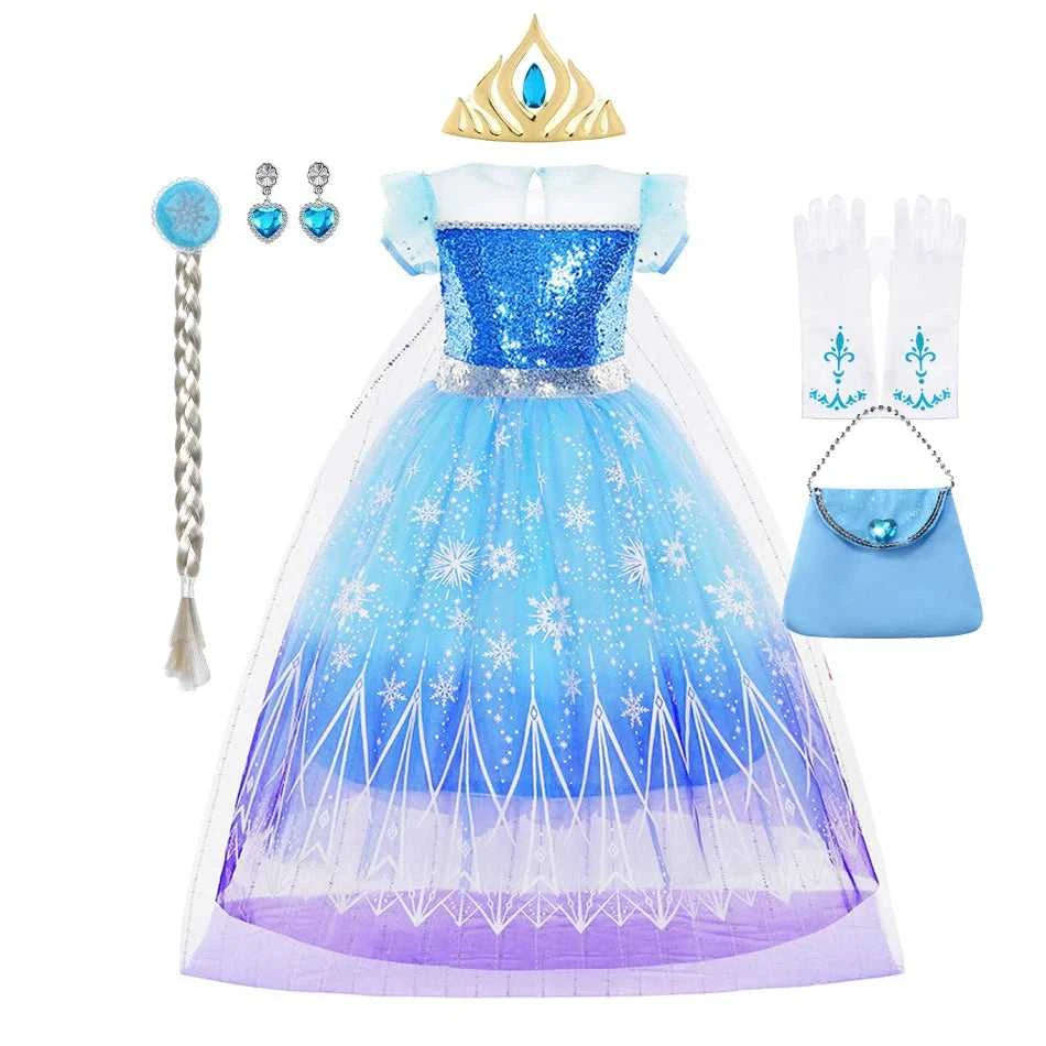 Elsa Dress for Girl Fancy Christmas Dress Girls Princess Halloween Anna Costume 4 5 6 7 8 9 10 Years The jack market .AU The jack market .AU Mum & Kids: Essential Products for Every Family $ 34 14:200003699#dress I1;200000463:200004187#2T Tag-100