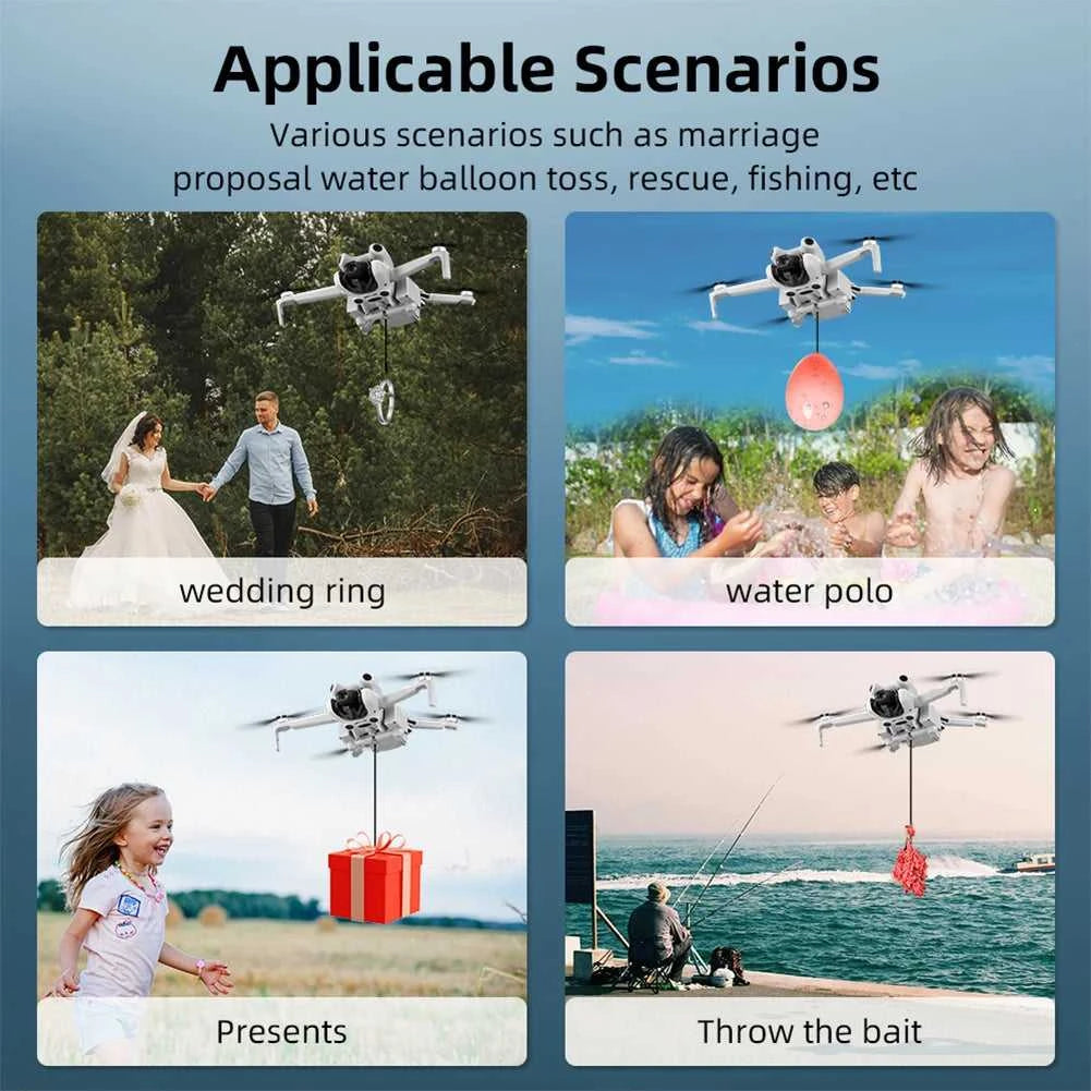 Airdrop System for DJI Mini 4 Pro Drone Air Drop Device Airdrop Thrower System Payload Delivery Thrower Drone Remote Thrower The jack market .AU The jack market .AU Drones $ 87 14:200006151#Air Drop System;200007763:201336100