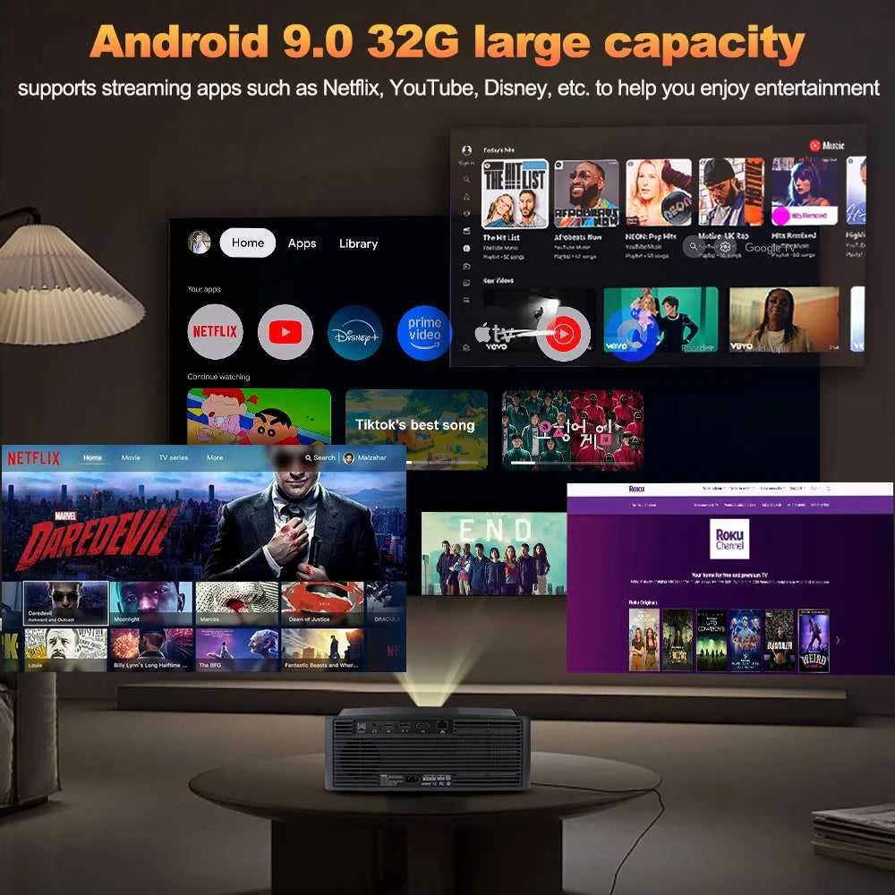 DESS 2025 New 4K Portable Projector 2200 Lumens LED Projector Dual WiFi6 Built-in Speaker BT5.2 Home Theater Video Projectors The jack market .AU The jack market .AU Accessories Electronics $ 537 14:193#C5Pro;200007763:201336100;200009209:201447604