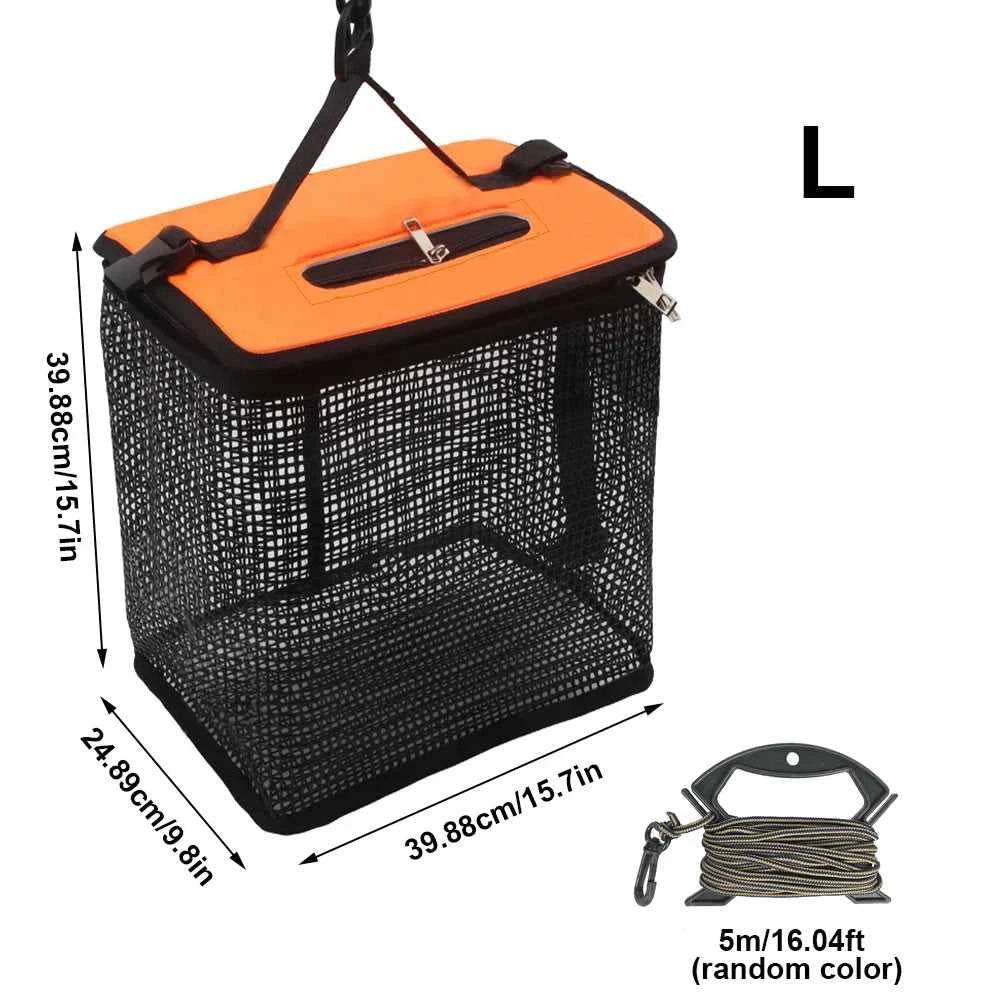 Floating Fish Basket Fish Basket for Caught Fish Foldable Fishing Holder Minnow Bucket Portable Collapsible Mesh Fishing Bait The jack market .AU The jack market .AU Fishing Gear $ 36 14:29#S