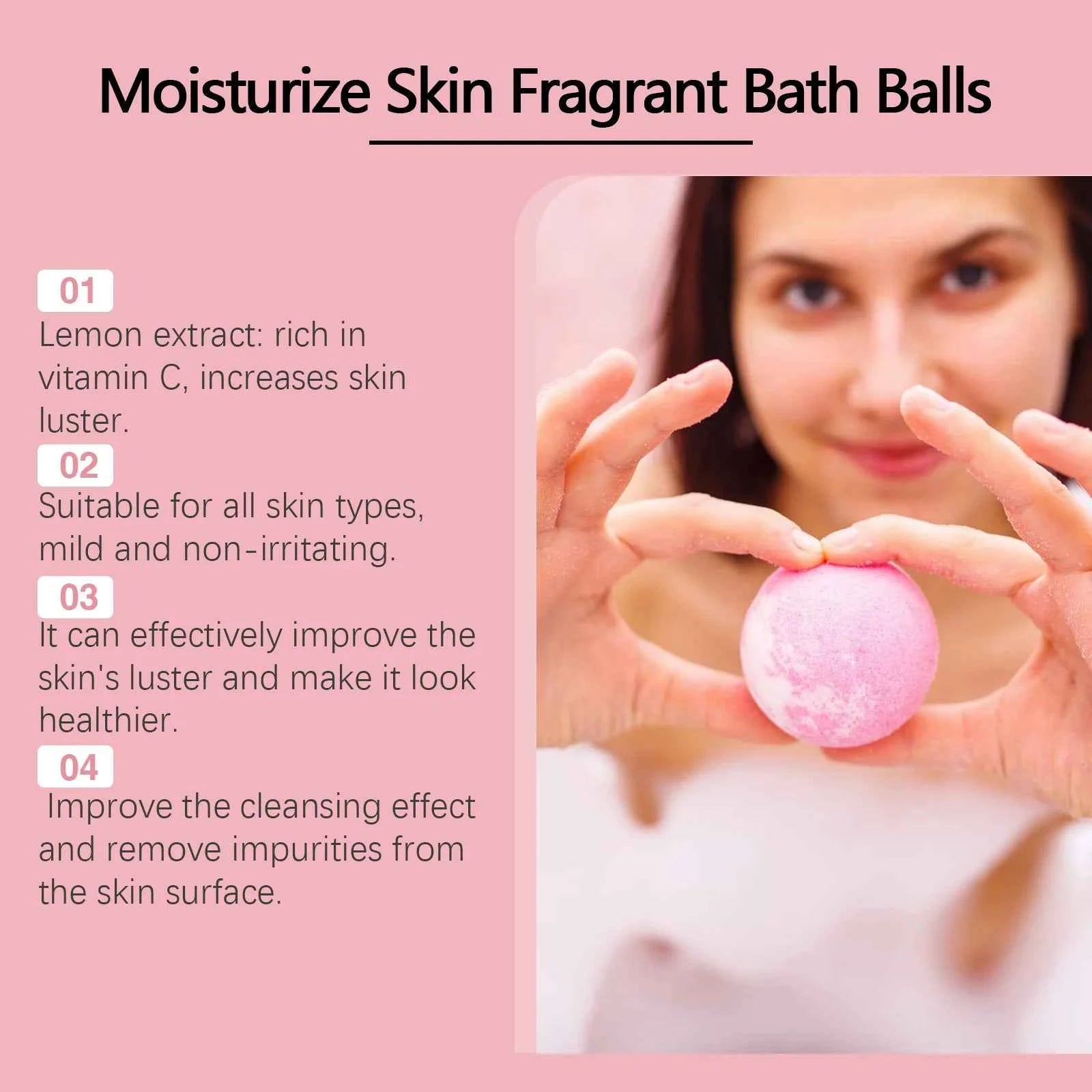 Colorful Bliss Bath Balls Set - 6 Scented Moisturizing & Exfoliating Spa Treats for Relaxation and Skin Renewal