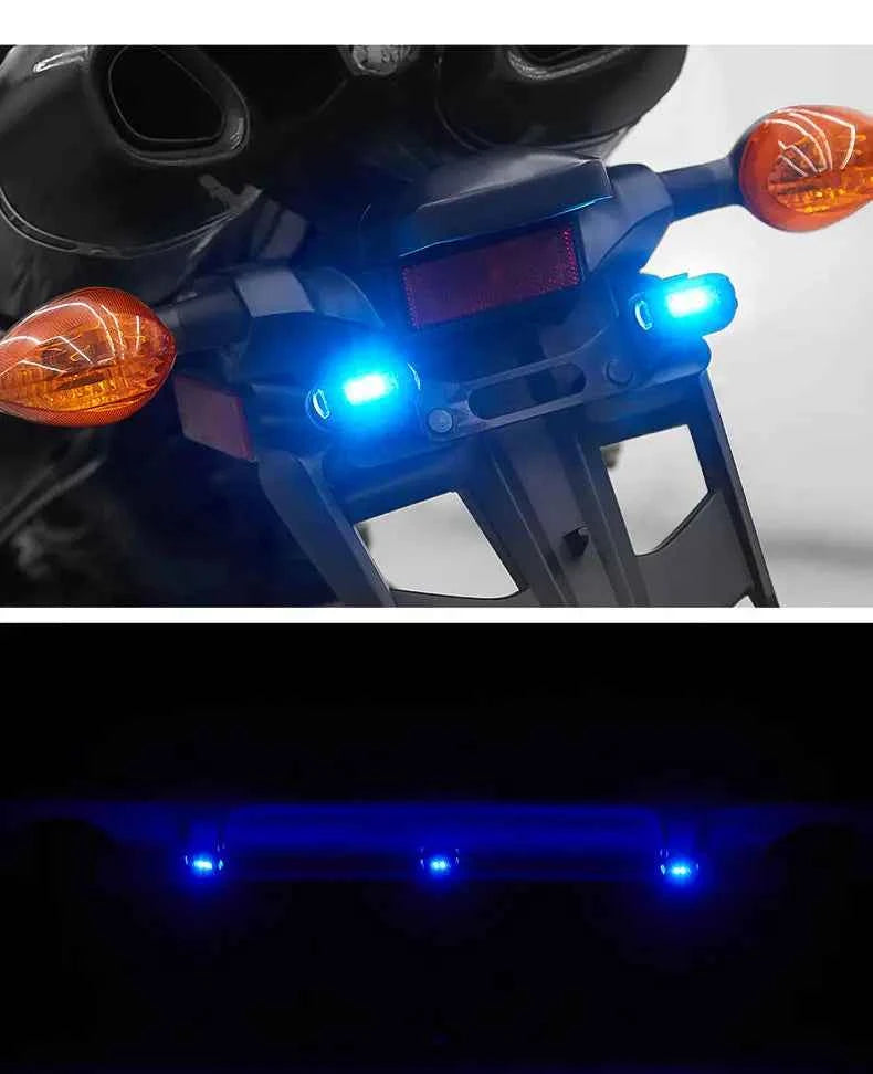 Motorcycle Lights Drone Strobe Light USB LED Anti-Collision Bike Aircraft Night Flying Mini Flashing Warning Signal Light