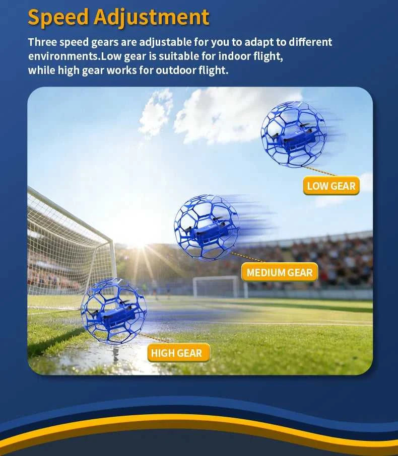 K26 2026 New Aerial Football Drone 360 ° All Inclusive Anti Fall Hand Thrown and Easy To Use Three Speed Variable Speed The jack market .AU The jack market .AU Drones $ 72 14:10#K26-Red