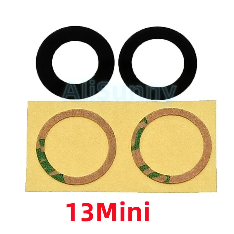 AliSunny Back Camera Glass for iPhone 14 11 12 13 Pro Max X XS XR 7 8 6 6S Plus Back Rear Camera Lens 3M Sticker Parts Wholesale