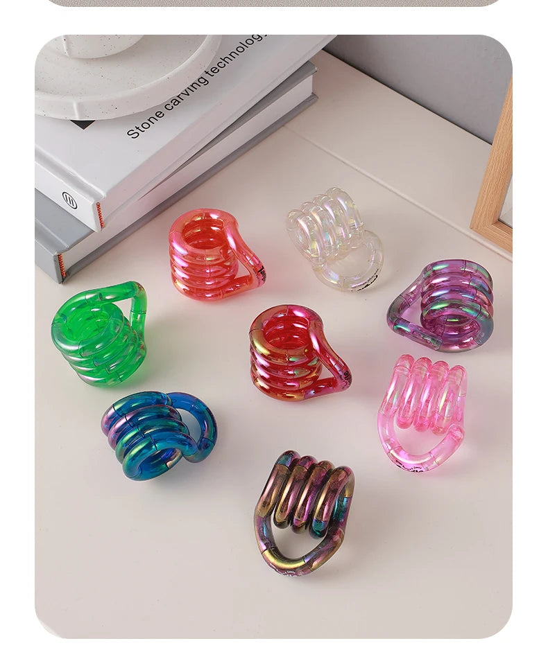 Official Genuine Twist Music Warm Transformation Adult Stress Relief Tool Adhd Concentration Training Finger Toy