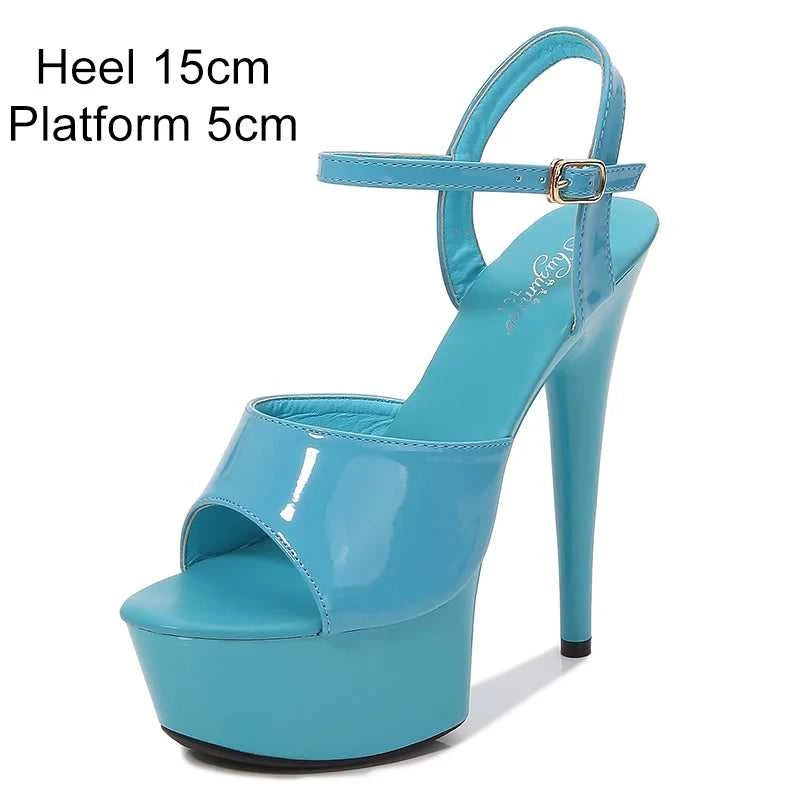 2022 Stripper Pole Dance Shoes High Heels Women Sexy Show Shoes Party Club 13 15 17CM Sandals Platform High-heeled Shoes Wedding The jack market .AU The jack market .AU Step Up Your Style: Trendy Shoes for Every Occasion! $ 94 14:366#Blue leopard;200000124:3434