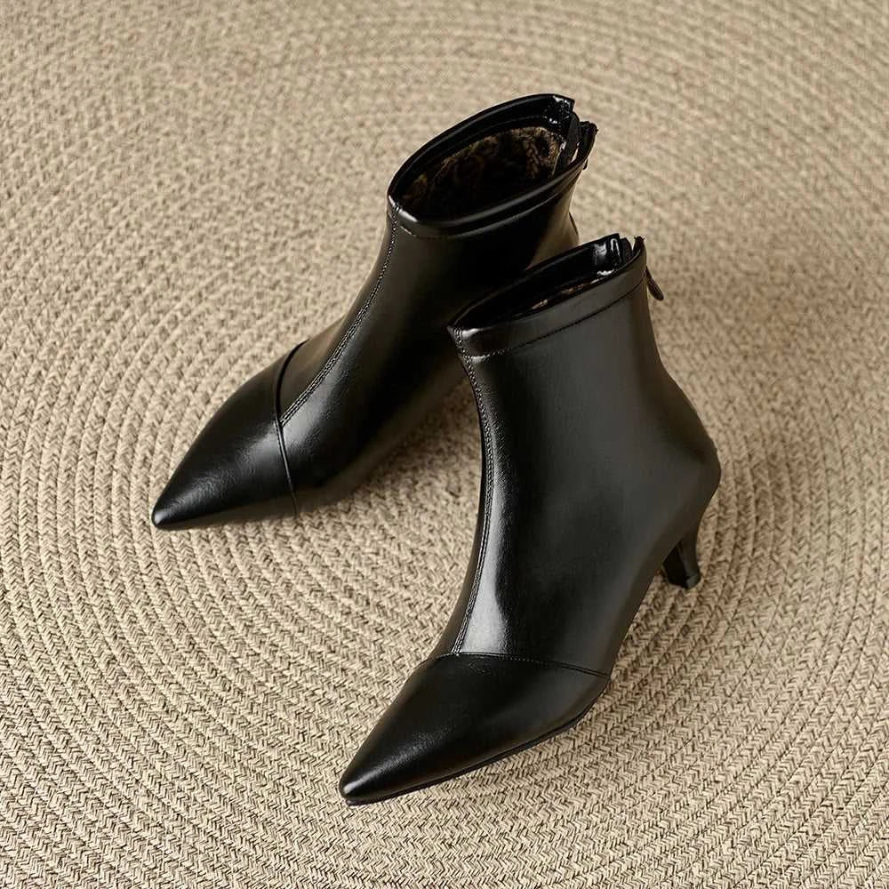 Pointed Toe Women Ankle Boots Ladies Slim Short Shoes Low Heels Party Dress Kitten Heel Booties Winter Autumn Zapatos Mujer The jack market .AU The jack market .AU Step Up Your Style: Trendy Shoes for Every Occasion! $ 100 14:771;200000124:100010487