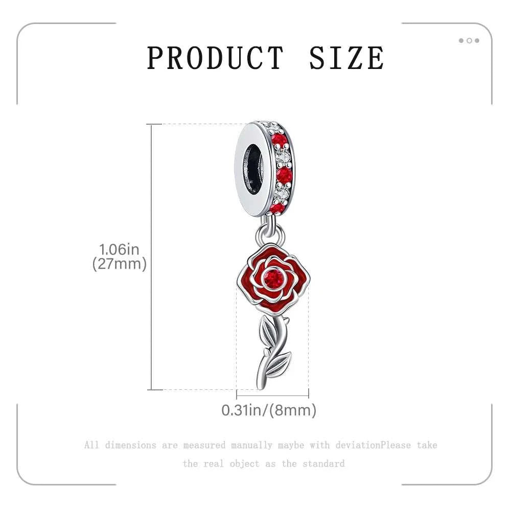 2025 Hot New Original Flower Pendant 925 Sterling Silver Rose charm Fit bracelet diy For Women Elegant bead Daily Wear Fine gift The jack market .AU The jack market .AU Jewellery & Chains $ 50 200000226:200013901#NBB0022-18