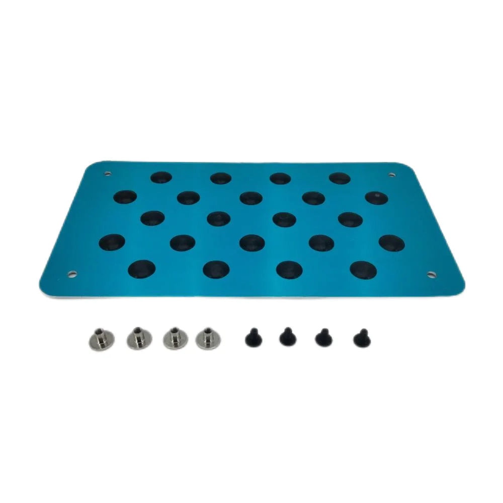 Aluminum alloy Car Non-slip Plate Carpet pedal Floor Mat Environmental Rubber Car Accessories Styling