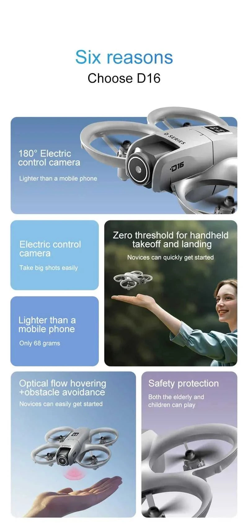 D16 Mini Drone 8K HD Dual Camera Profesional 180° Electric Adjustable GPS Positioning Obstacle avoidance Bushless UAV 2026 New The jack market .AU The jack market .AU Drones $ 106 14:29#Black Dual 8K-1B
