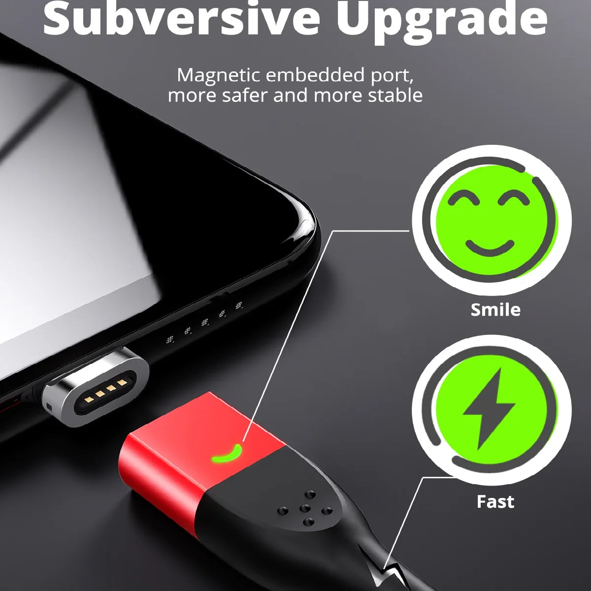 Fonken Magnetic Tip Adapters for Redmi Note 12 Turbo - 10/20Pcs Type-C & Micro USB Plug for Effortless Charging
