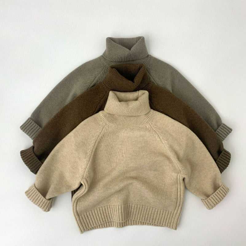 Children Turtleneck Sweater Knitted Pullover Sweater Winter Warm Slip Over Outfit Long Sleeves Hoodies for Kids Age 1-6T The jack market .AU The jack market .AU Mum & Kids: Essential Products for Every Family $ 45 14:691#Gray;200000463:200004188#100 for 3T