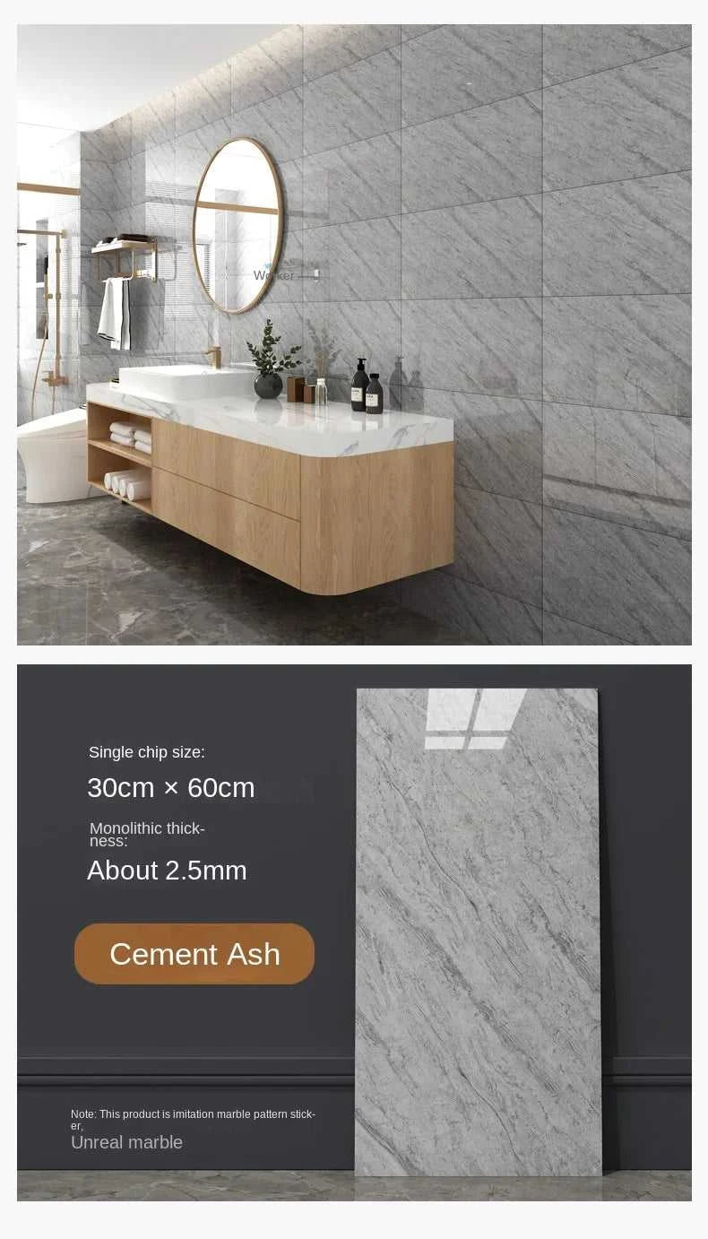 Imitation ceramic tile wall sticker wallpaper self-adhesive bathroom marble sticker self-adhesive background wall wallpaper The jack market .AU The jack market .AU Home $ 113 14:365458#White brick pattern;5:871#30X60CM 20PCS
