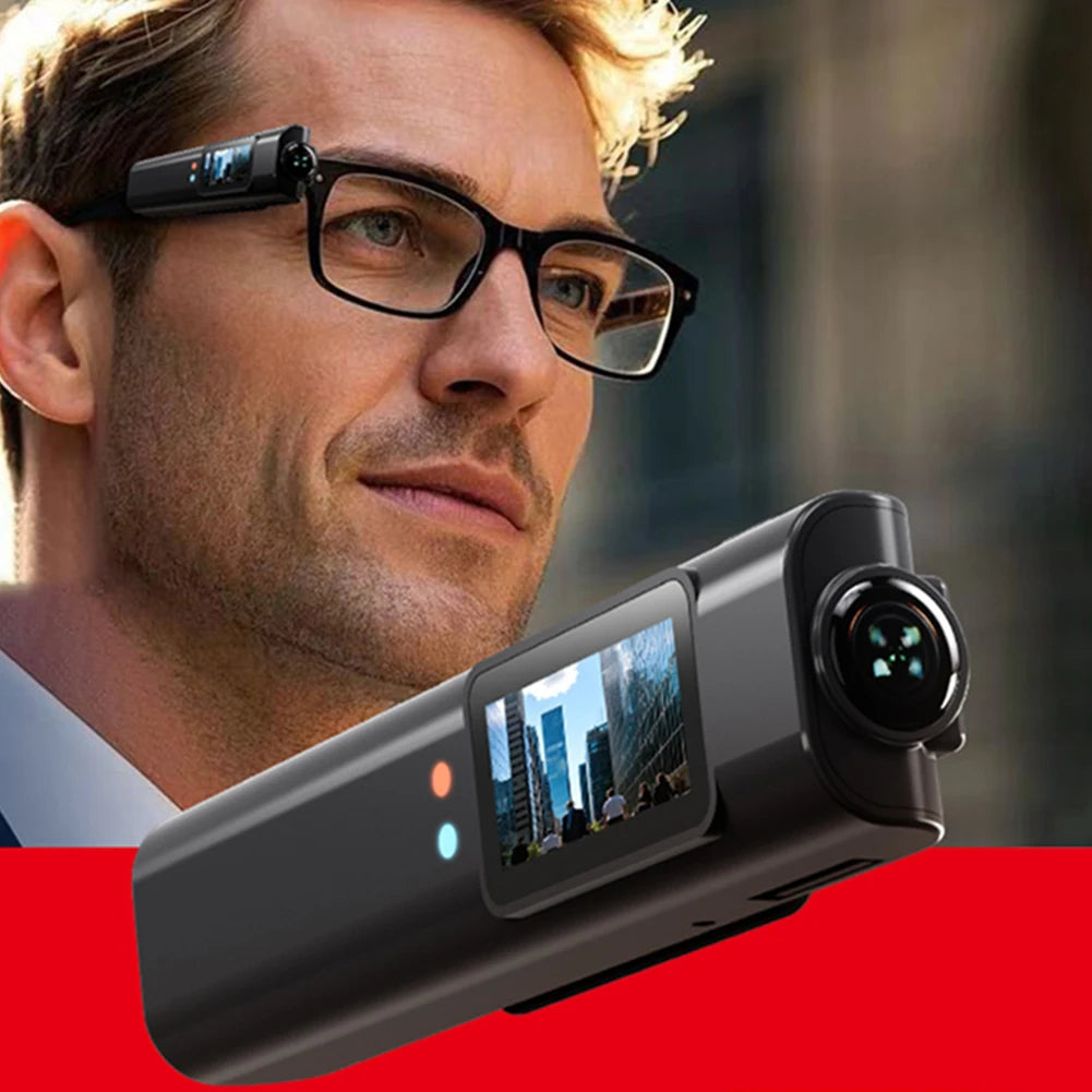 1080P HD Wearable Glasses Camera 4K Small Sport Cam Bodycam Go Pro WiFi Digital Video Recorder DVR Camcorder for Driving Hiking
