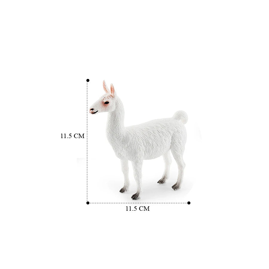 Realistic Farm World Alpaca Animal Model Figures Llama Toy Figurine Zoo Education Collection Home Decor Playset Kids Gifts