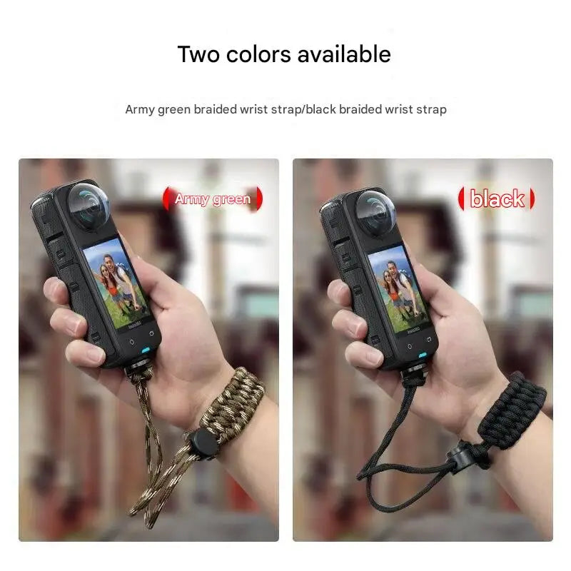 For insta360 X5 Camera Wrist Strap Adjustable Nylon Hand Wrist Straps with a 1/4 screw  X4/DJI Osmo 360 Pocket3