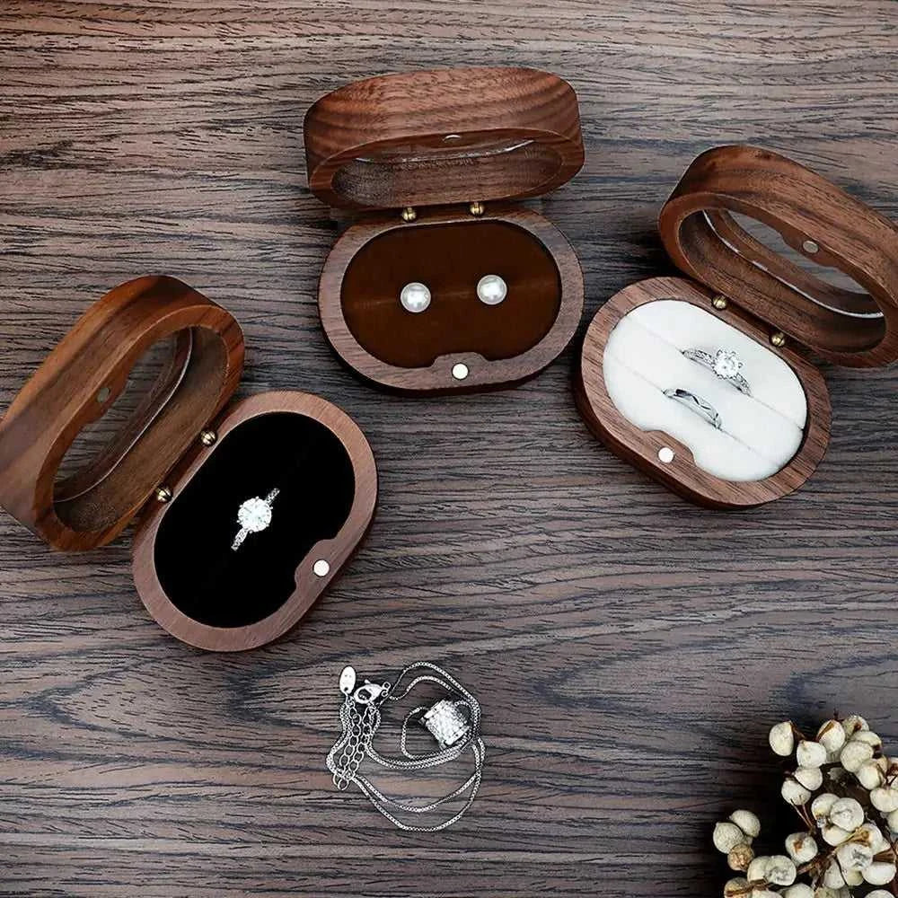 Retro Oval Wooden Jewelry Box Lover Ring Display Box Engagement Wedding Couples Ring Storage Holder Love Gift The jack market .AU The jack market .AU Jewellery & Chains $ 51 14:29#black;5:200004182#Double