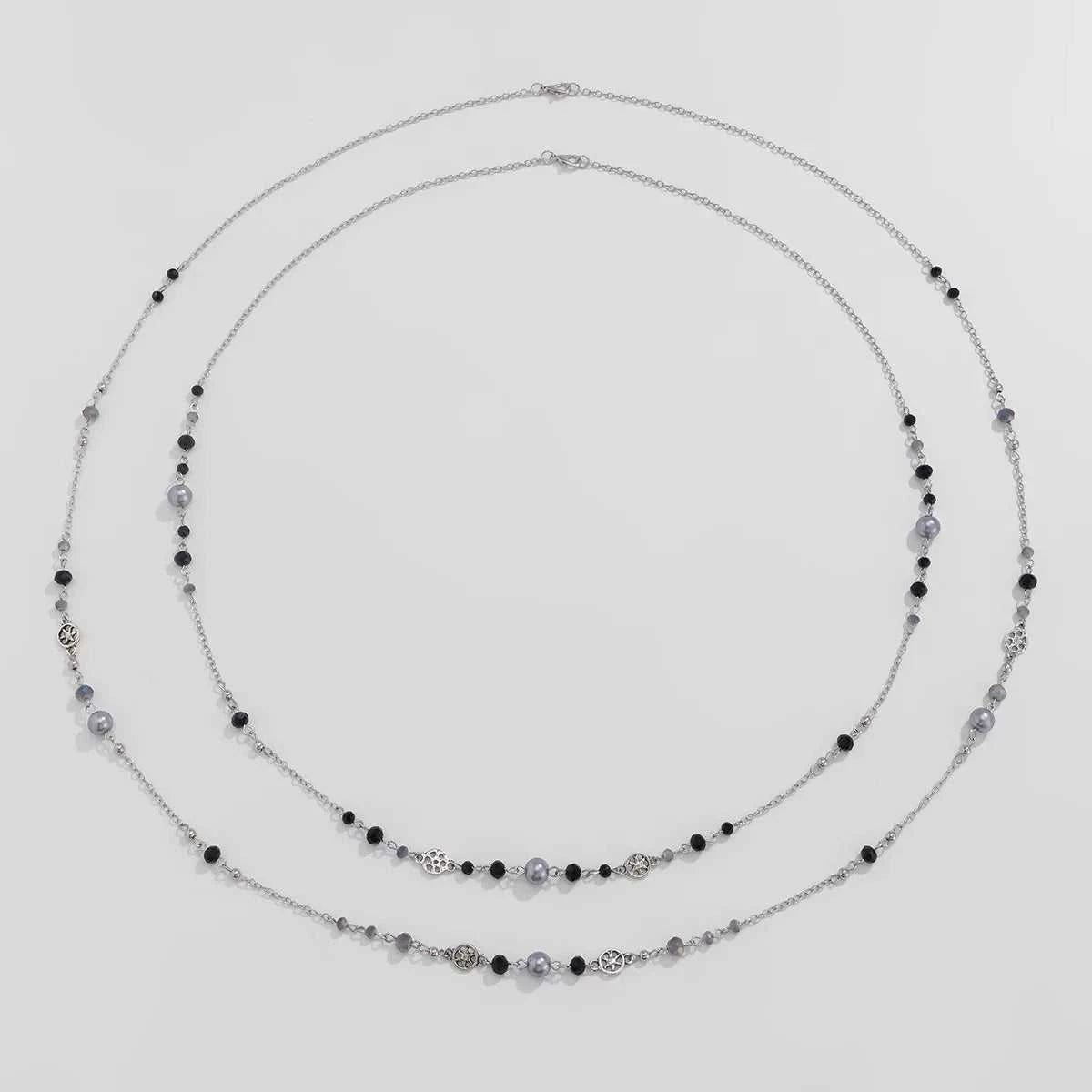 Stackable Double Layered Flower Beaded Chains Necklaces for Women Bohemian Ethnic Style Glass Beaded Sweater Chain Jewelry The jack market .AU The jack market .AU Jewellery & Chains $ 55 200001034:200003759#XL1113-S