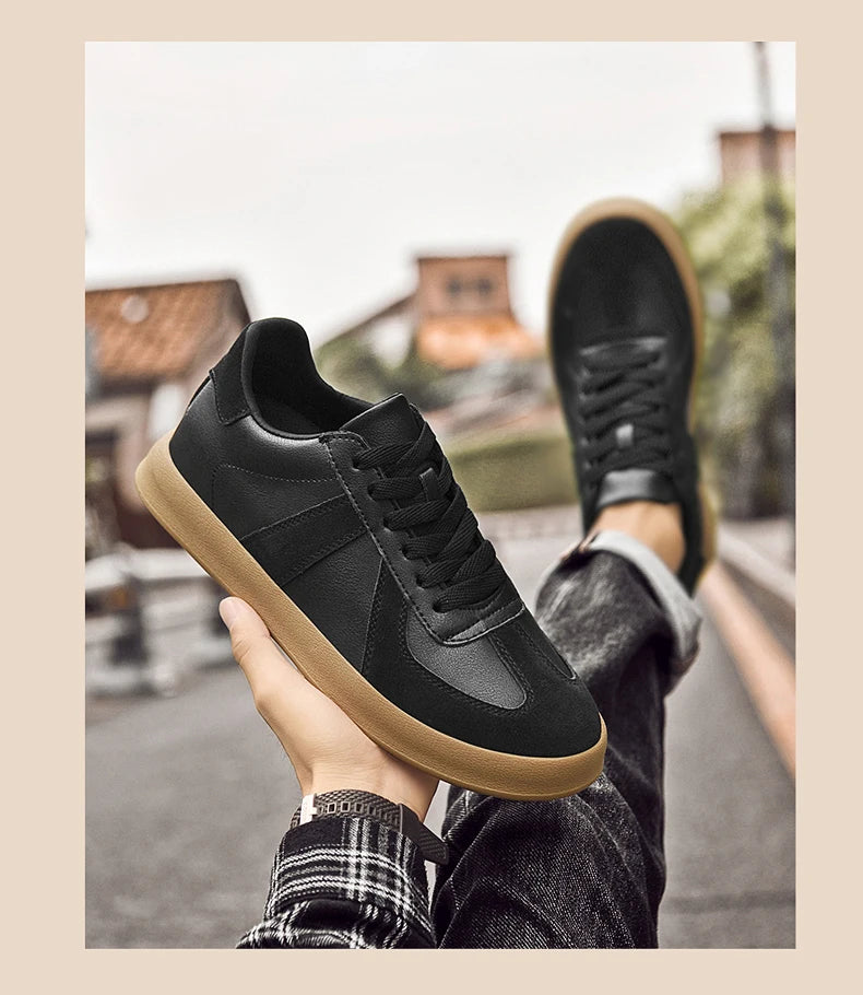 Men Women Genuine Leather Casual Elevator Shoes Leisure Sneakers Sports Zapatos Mujer Men's Height Increasing Shoes Tennis Shoes