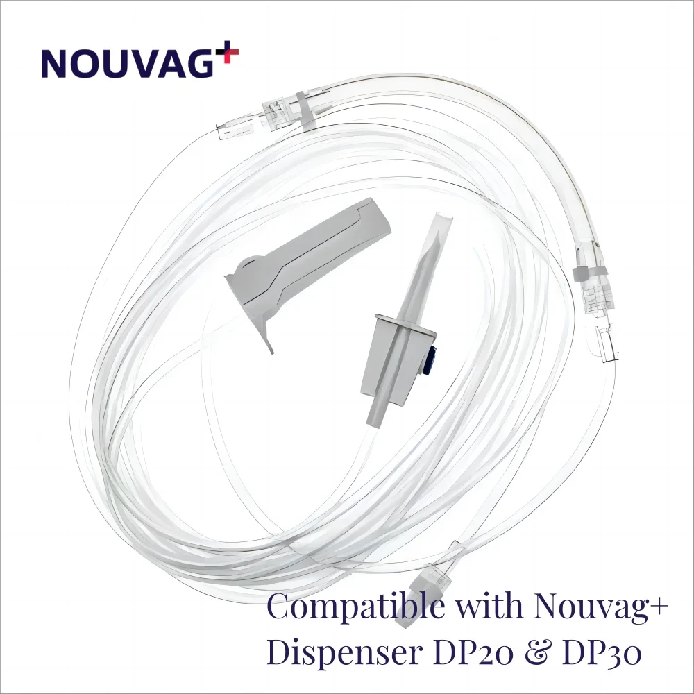 NOUVAG Infiltration Tubing Samples - 2-Pcs Compatible with Dispenser DP20 & DP30 for Precise Testing