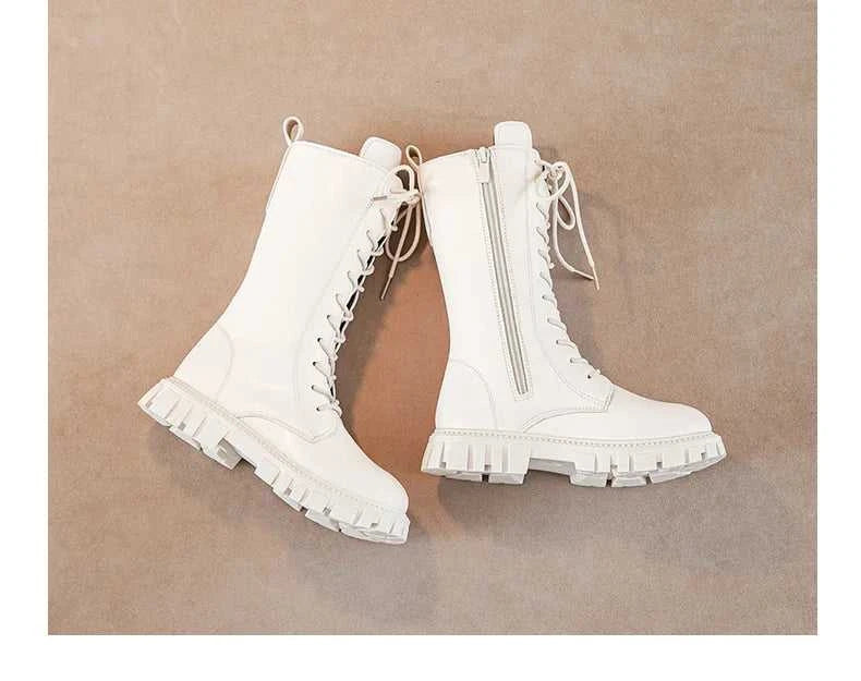 Girls Princess High Boots Black Beige Versatile Kids Causal Boots Spring Autumn Non-slip Children's Long Boots Solid Color PU The jack market .AU The jack market .AU $ 46 14:771#black;200000124:100010440