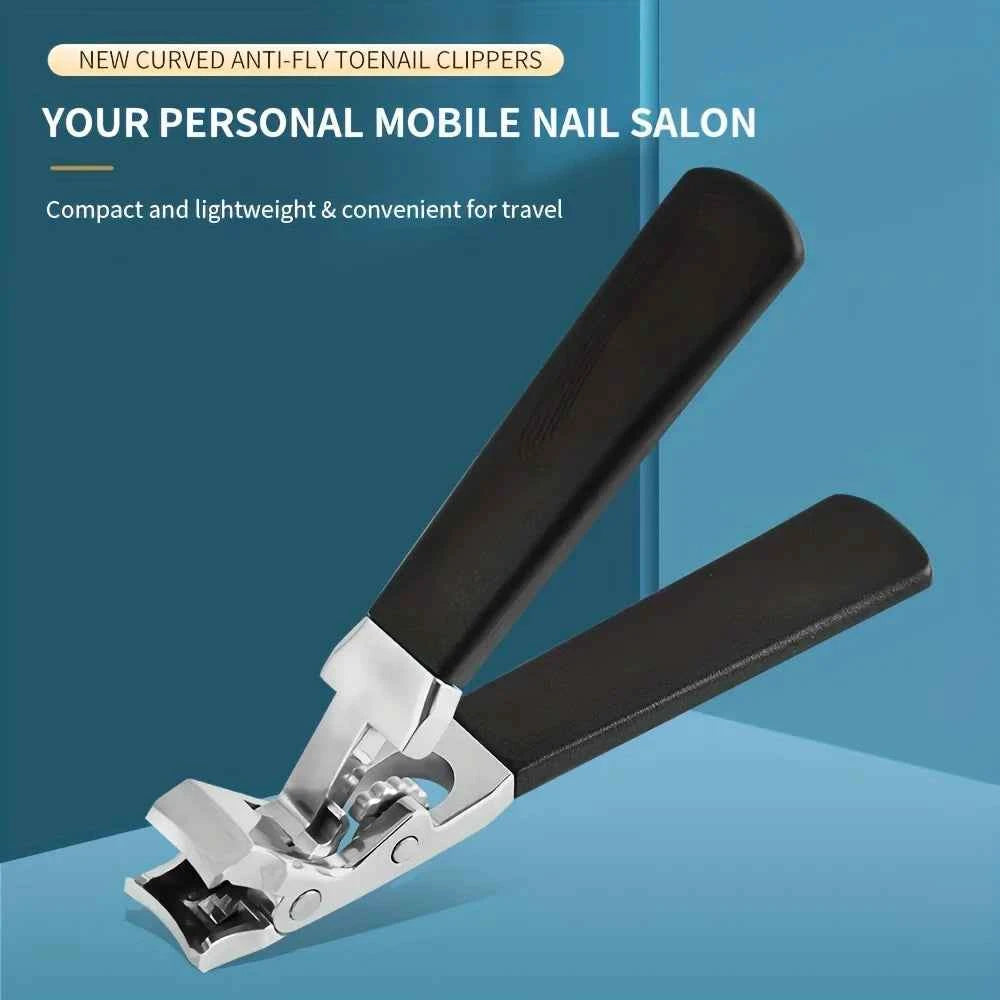 ElderCare Nail Clipper Set - 4pcs Extra Large Nail & Toe Clippers with Wide Mouth for Easy Use by Seniors