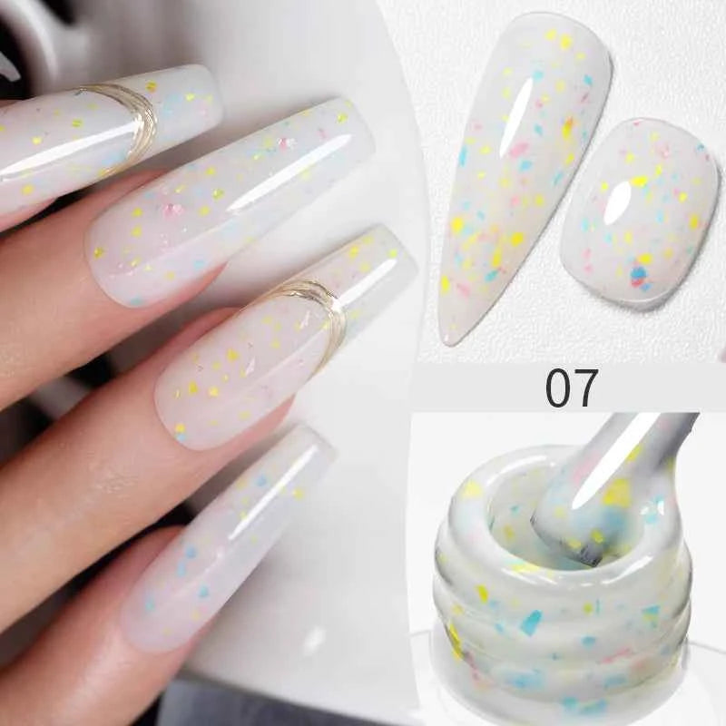 BrandName Chrome Mirror Effect Gel Polish - 5ml Golden Silvery Metallic Liner for Stunning French Nail Art