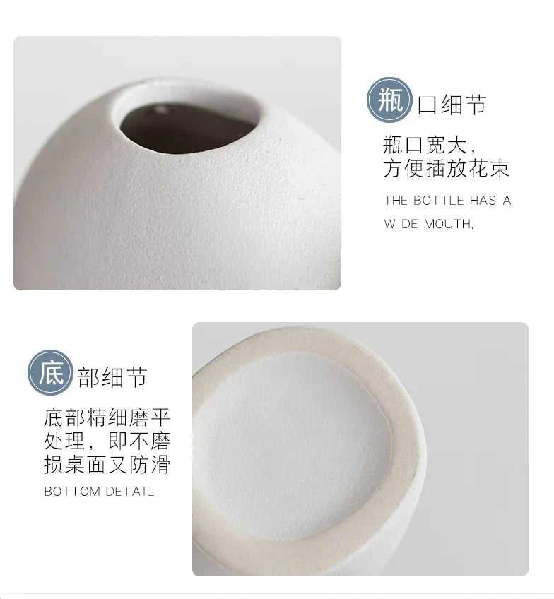 Nordic Decoration Home Flower Vase Black and White Art Ceramic Vase Minimalism Dried Flower Arrangement Accessories B&B Ornament The jack market .AU The jack market .AU Home $ 51 14:200006155#1pcs