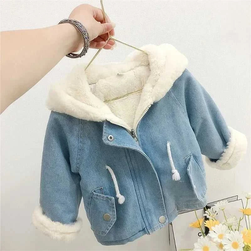 Jacket for Girls Boy Children's Denim Jackets Warm Fur Cowboy Coat Baby Rabbit Ear Hooded Velvet Outerwear Kids Winter Clothes The jack market .AU The jack market .AU Mum & Kids: Essential Products for Every Family $ 55 14:771#Blue;200000463:200004187#80 for 12M