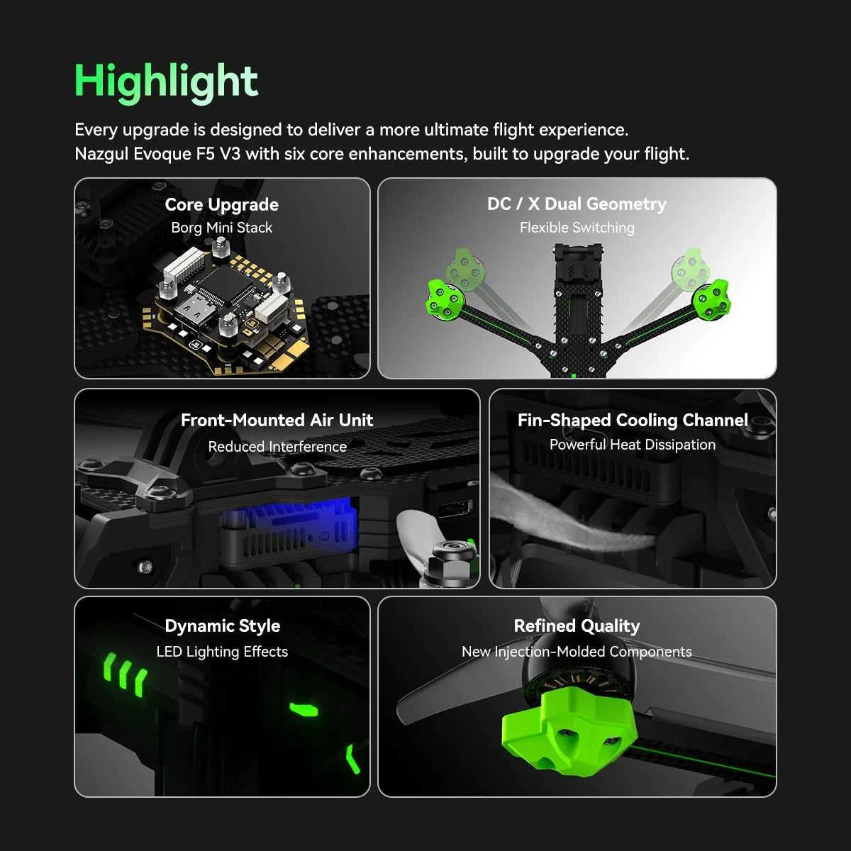 iFlight Nazgul Evoque F5D V3 6S HD FPV Drone BNF O4 Air Unit Pro DC/X Dual Geometry Flexible Switching 5inch Freestyle FPV Drone The jack market .AU The jack market .AU Drones $ 821 14:350850#No RX for DJI RC;200007763:201336100
