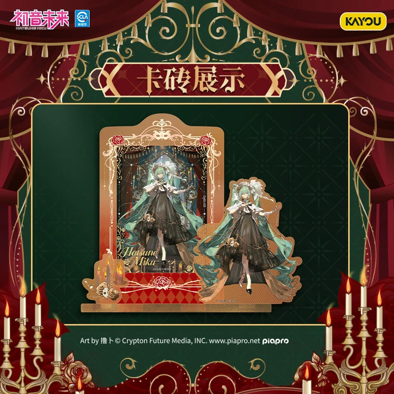 KAYOU Original Hatsune Miku Acrylic Ornaments Trendy Anime Character Collection Card Children's Toys Holiday Gifts