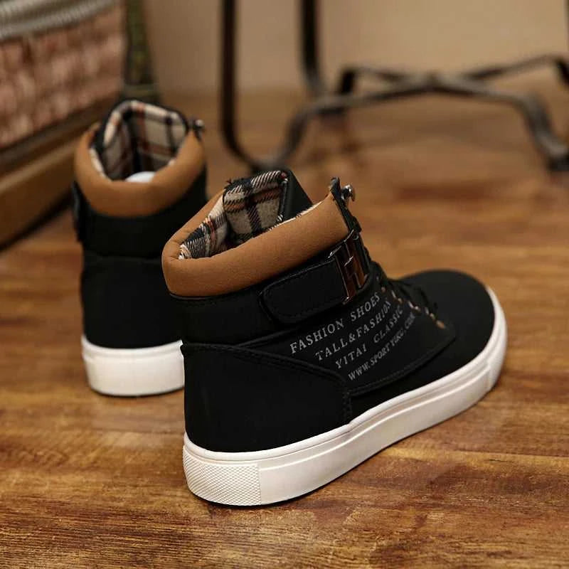 2025 Spring New Korean Edition Men's Shoes High Top Board Shoes Retro Casual Lace Up Men's Fashion High Top Snow Casual Shoes The jack market .AU The jack market .AU Step Up Your Style: Trendy Shoes for Every Occasion! $ 86 14:1254#khaki;200000124:100010483
