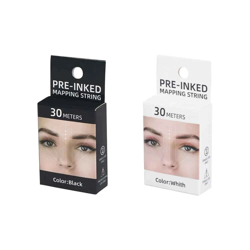 Microblading Mapping String - Liquid-Free Eyebrow Positioning Tool for Perfect Makeup Application