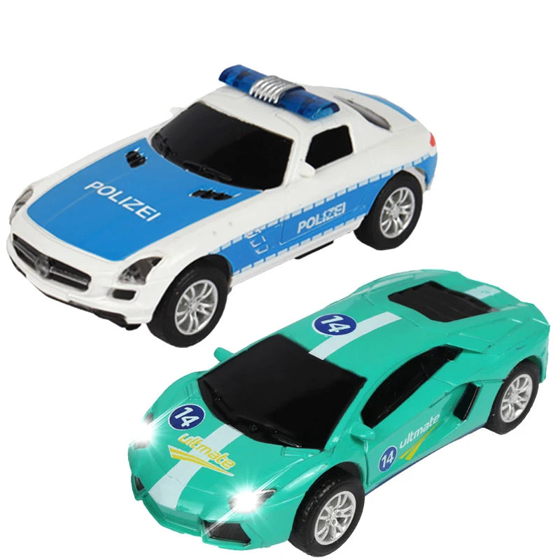 1:64 Slot Car Electric Race Track Set – 2-Pack Circuit Railway Toy