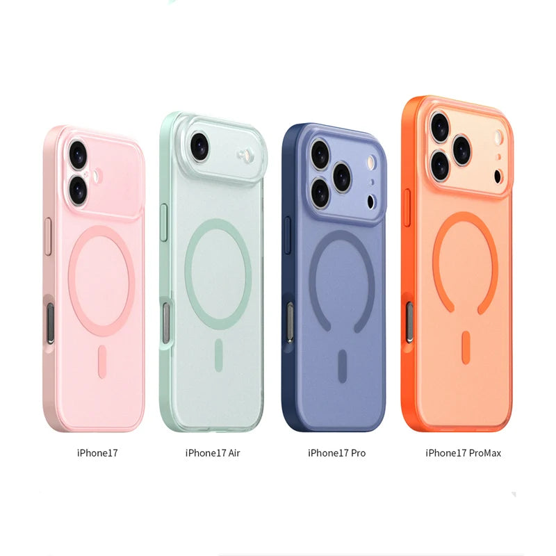 Frosted Translucent MagSafe Matte Case for iPhone 17 | Sleek Design & Wireless Charging