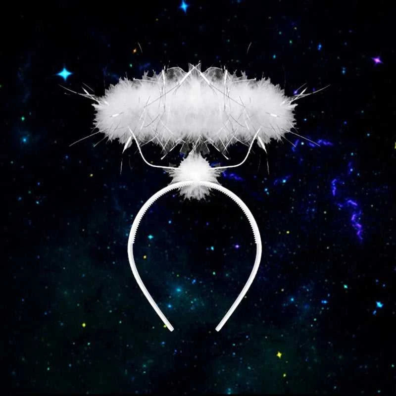Angel Halo Headband Black White Feather Christmas Festival Performance Party Favor Angel Outfit Angel Cosplay Wings The jack market .AU The jack market .AU Mum & Kids: Essential Products for Every Family $ 29 14:29#1