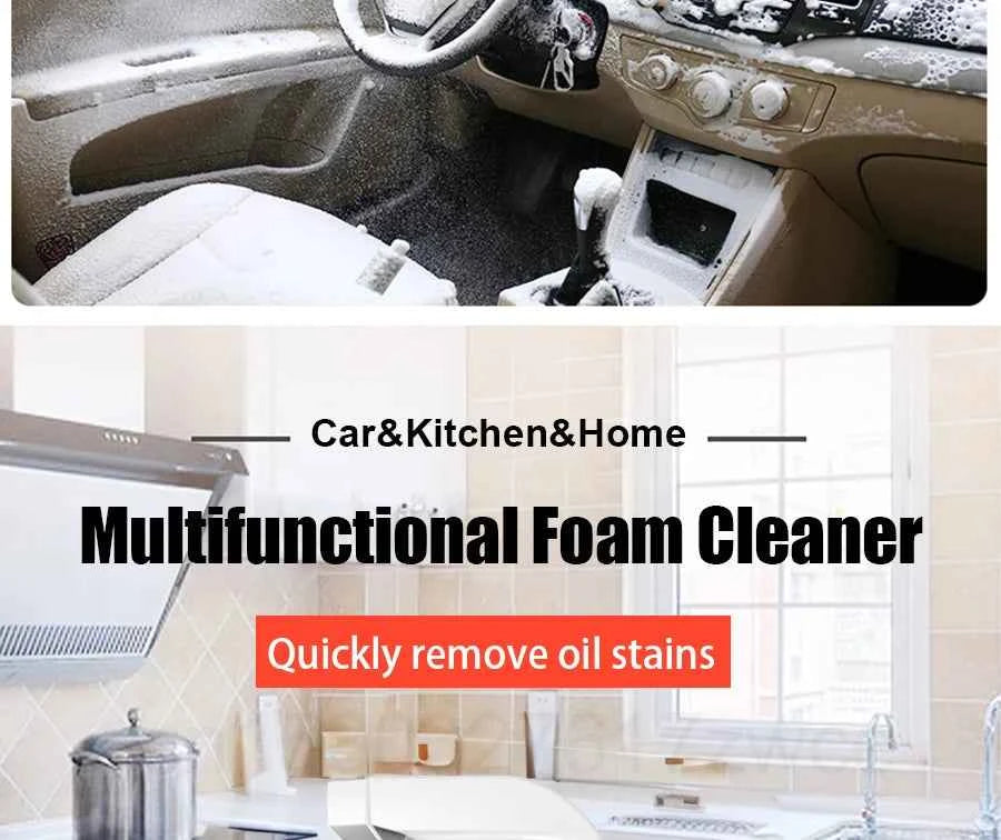 Multi-Purpose Foam Cleaner Rust Remover Cleaning Car House Seat Car Interior Accessories Home Kitchen Cleaning Foam Spray