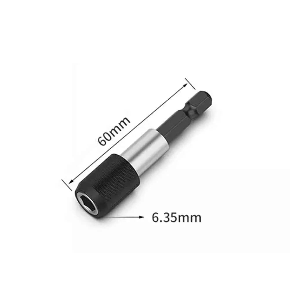 BrandName Self-Locking Hex Shank Screwdriver Bit Holder - Quick Release Magnetic Extension Rods (60/100/150mm)