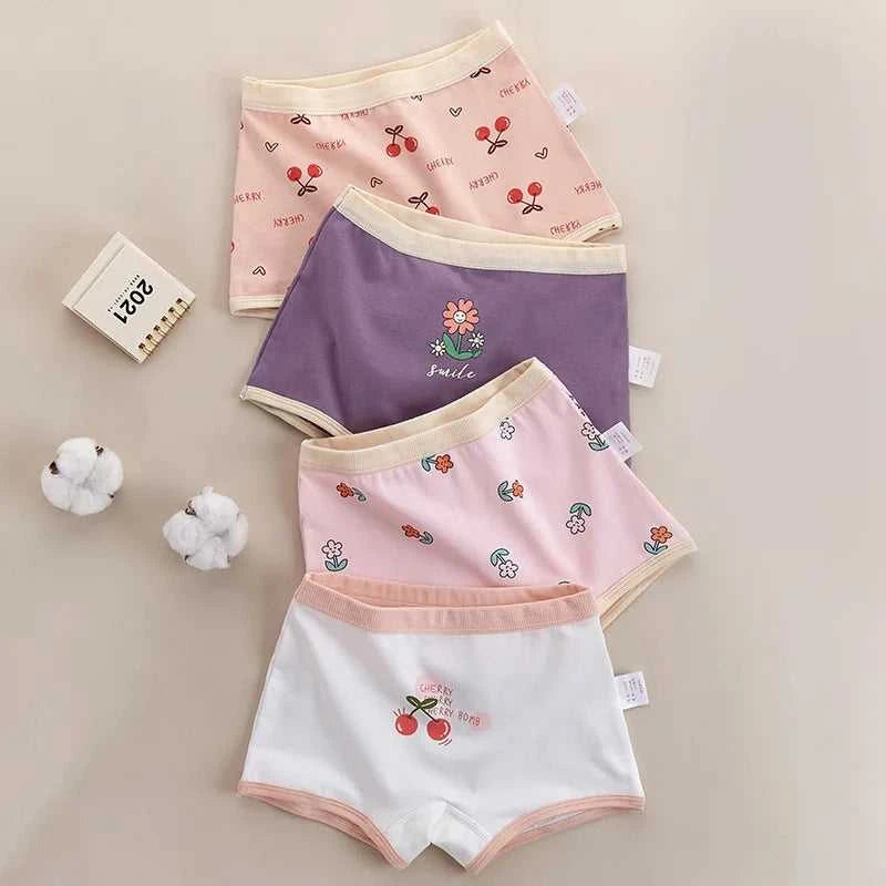 Girls Panties Kids Cotton Underwear Children's Briefs Cherry Cartoon Short 4Pcs/lot The jack market .AU The jack market .AU Mum & Kids: Essential Products for Every Family $ 29 14:771#4pcs one lot;200000463:200004189#XL(120-130cm17-21kg)