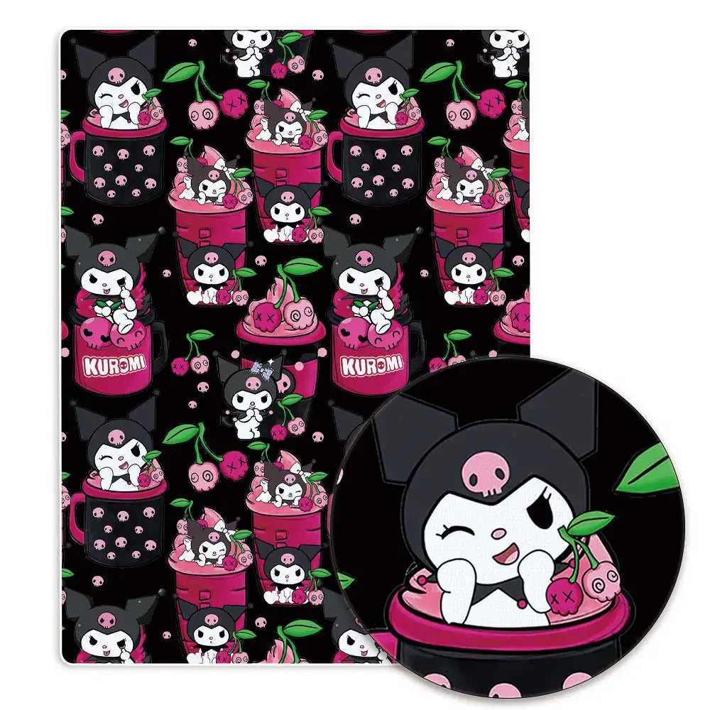 Hello Kitty 140x50CM Cartoon Polyester cotton fabric Patchwork Tissue Kid Home Textile Sewing Doll Dress Curtain cotton Fabric