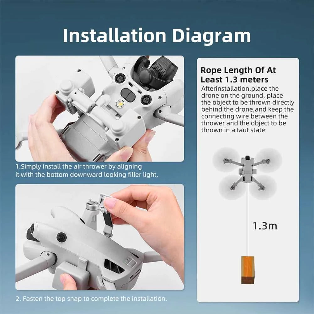 Airdrop System for DJI Mini 4 Pro Drone Air Drop Device Airdrop Thrower System Payload Delivery Thrower Drone Remote Thrower The jack market .AU The jack market .AU Drones $ 87 14:200006151#Air Drop System;200007763:201336100