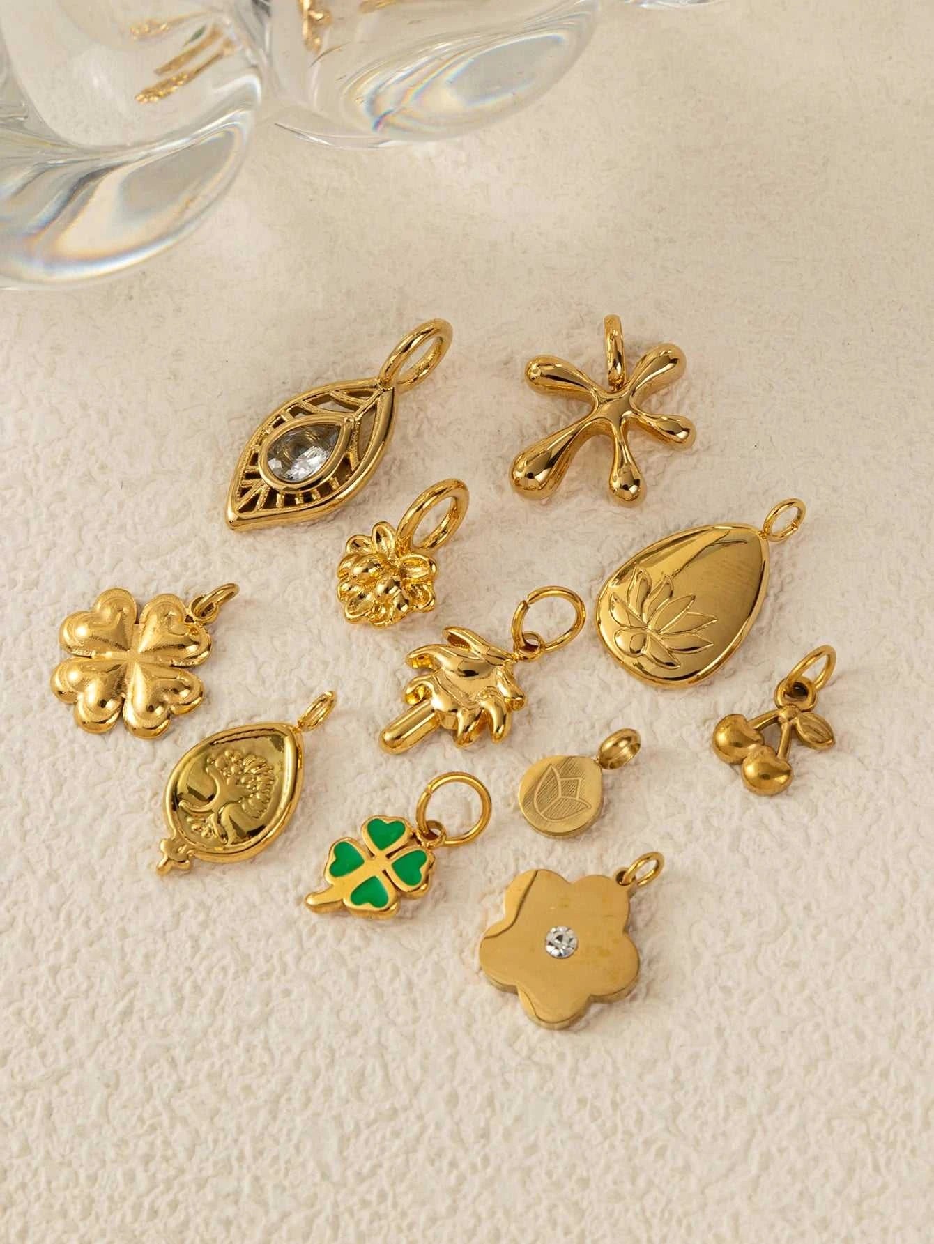 1PC stainless steel plated 18K gold pendant, can bring lucky pendant, DIY jewelry accessories first The jack market .AU The jack market .AU Jewellery & Chains $ 47 200001033:865#style 2;200007763:201441035