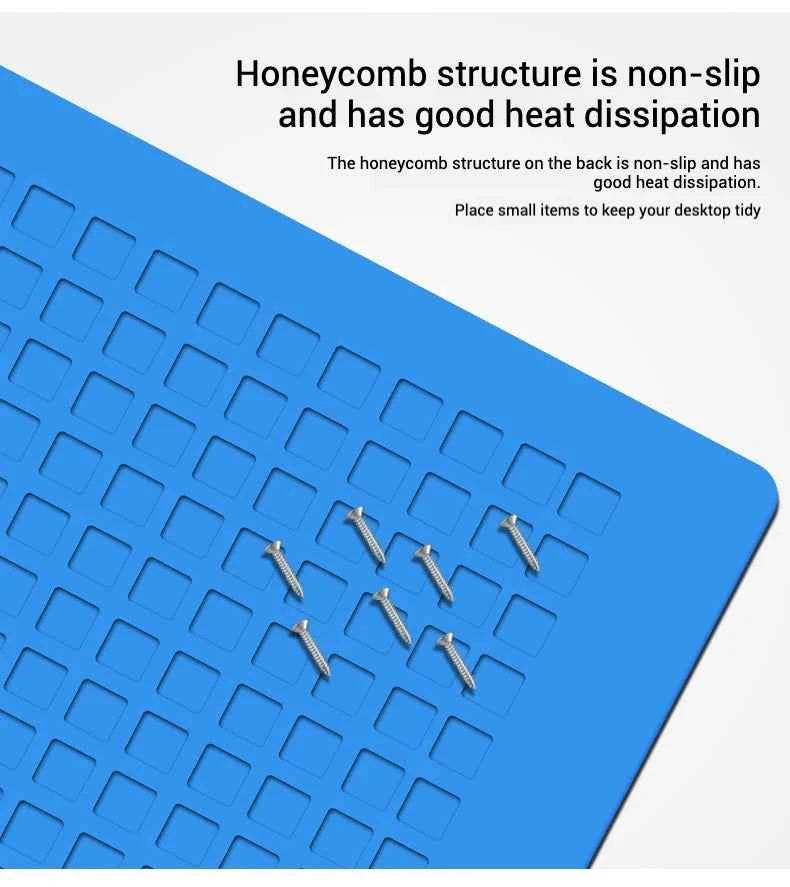 ESD Heat-Resistant Silicone Soldering Mat with Magnetic Grip