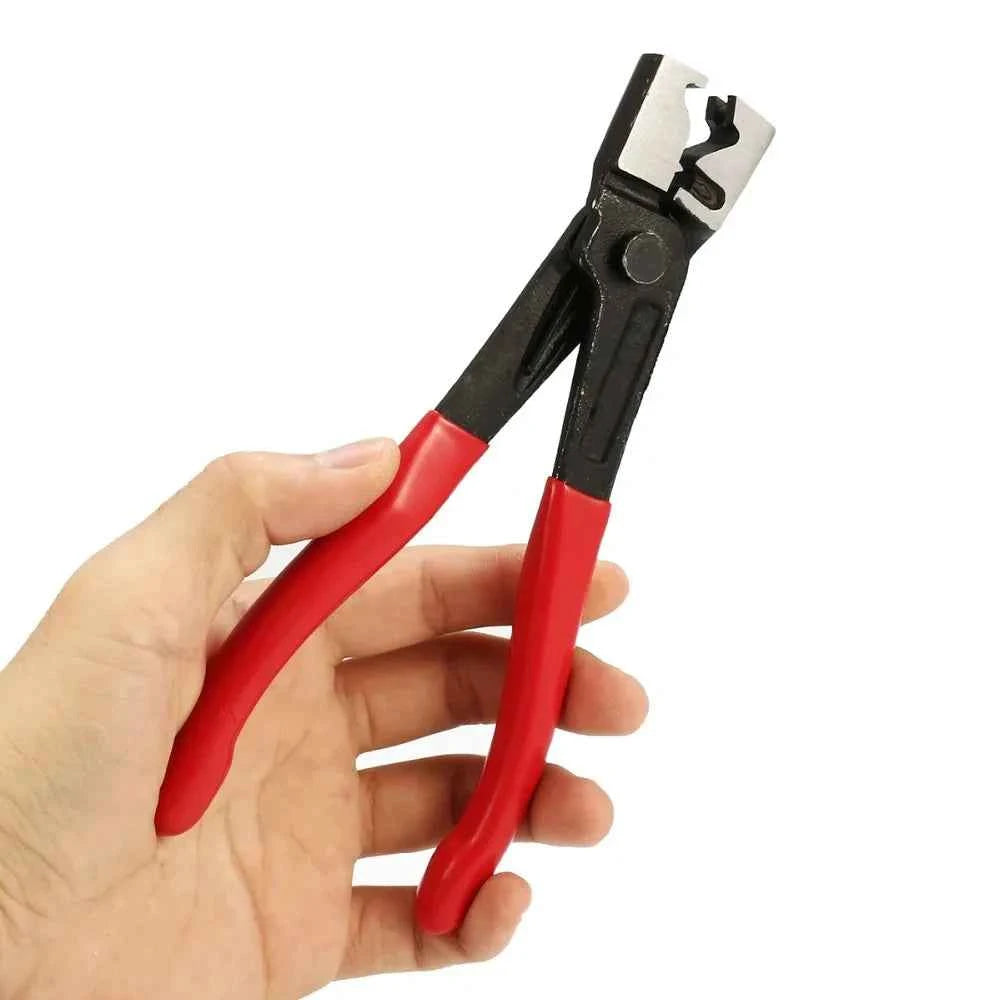 45/80/130pcs Stainless Steel Ear Clamps, Worm Drive Hose Clips, Fuel & Water Pipe Clamps + 1pc Clamp Pliers